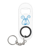 Blue Lyre Mini Flaschenöffner (Vorderseite)