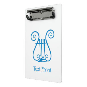 Blue Lyre Mini Klemmbrett