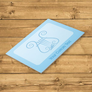 Blue Lyre Notizblock