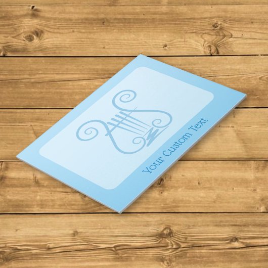 Blue Lyre Notizblock