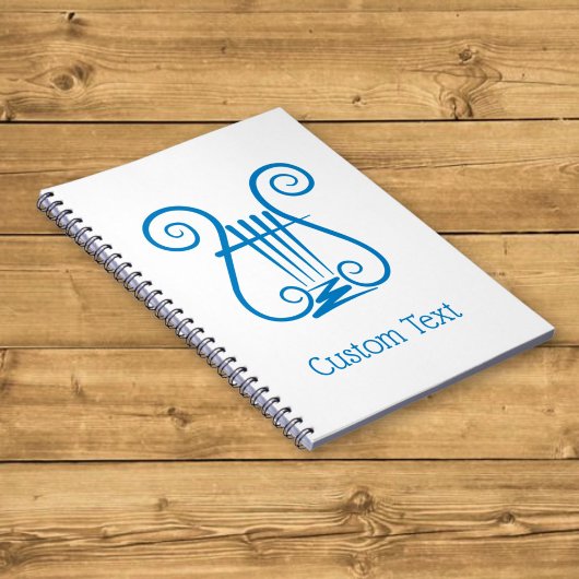 Blue Lyre Notizblock