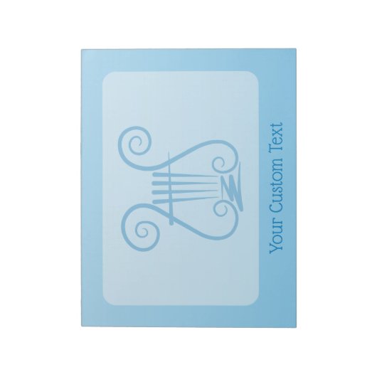 Blue Lyre Notizblock (Rotiert)