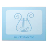 Blue Lyre Notizblock (Vorderseite)