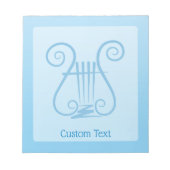 Blue Lyre Notizblock (Vorderseite)