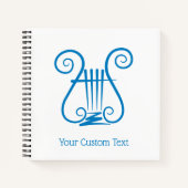 Blue Lyre Notizblock (Vorderseite)