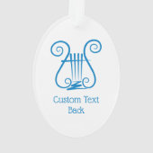 Blue Lyre Ornament (Rückseite)