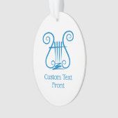 Blue Lyre Ornament (Vorderseite)