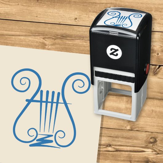Blue Lyre Permastempel