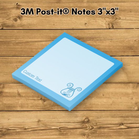 Blue Lyre Post-it Klebezettel