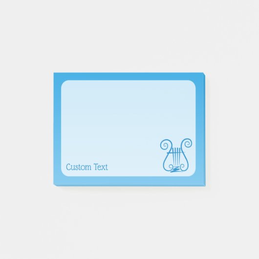 Blue Lyre Post-it Klebezettel (Vorderseite)