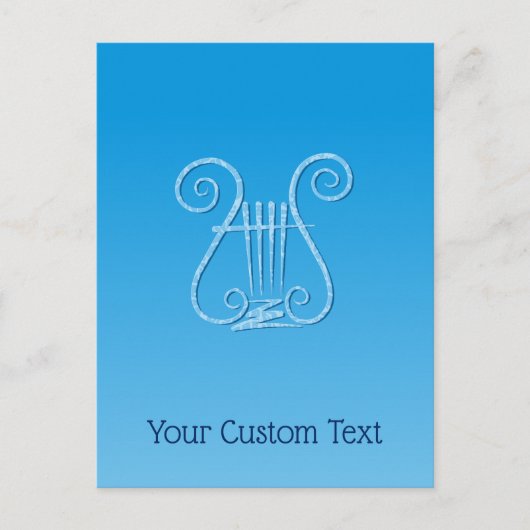 Blue Lyre Postkarte (Vorderseite)