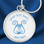 Blue Lyre Schlüsselanhänger