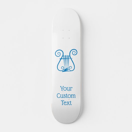 Blue Lyre Skateboard (Vorne)