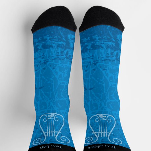 Blue Lyre Socks Socken (Oben)