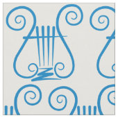 Blue Lyre Stoff (Nahaufnahme)
