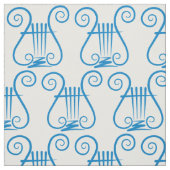 Blue Lyre Stoff (Muster)