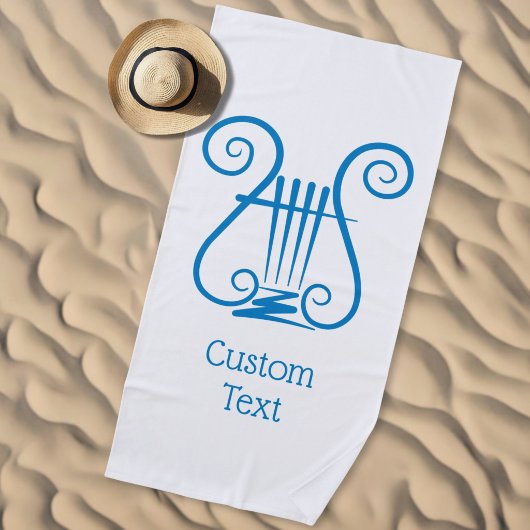 Blue Lyre Strandtuch