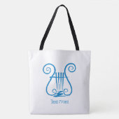 Blue Lyre Tasche (Vorderseite)