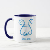Blue Lyre Tasse (Links)