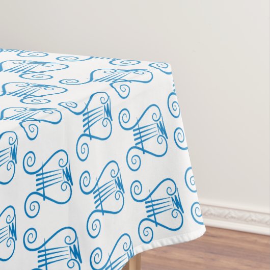 Blue Lyre Tischdecke (Beispiel)
