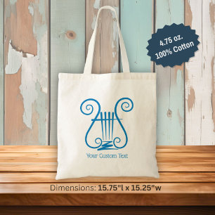 Blue Lyre Tragetasche
