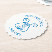 Blue Lyre Untersetzer (angewinkelt)
