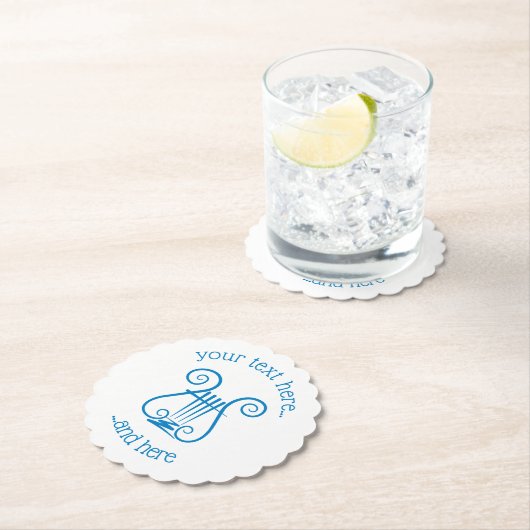 Blue Lyre Untersetzer (Vor Ort)