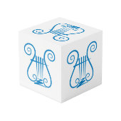 Blue Lyre Würfel (Rückseite Schrägansicht)