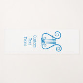 Blue Lyre Yogamatte (Vorderseite (Horizontal))