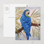 Blue Macaw Post Card Postkarte (Vorne/Hinten)
