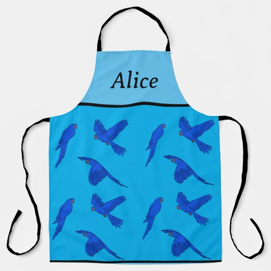 Blue Macaw Schürze (Vorderseite)