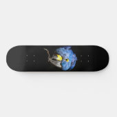 Blue Macaw Skateboard (Horizontal)