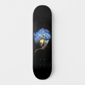 Blue Macaw Skateboard (Vorderseite)