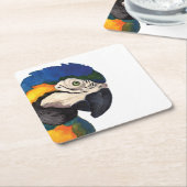 Blue Macaw Untersetzer (angewinkelt)