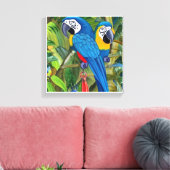 Blue macaws leinwanddruck (Insitu (Wohnzimmer))
