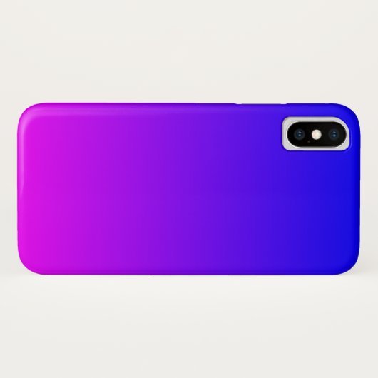 Blue Magenta Gradient Case-Mate iPhone Hülle (Rückseite (Horizontal))