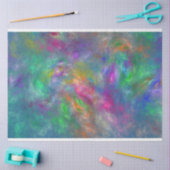 Blue Magenta Green Violet Orange Abstraction Seidenpapier (Basteln)