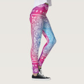 Blue Magenta Paisley Leggings (Rechts)