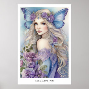 Blue Magic Fairy Poster