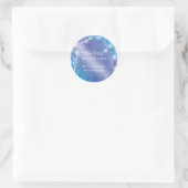 Blue Magical Trees Business Label Aufkleber (Tasche)