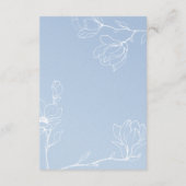 Blue Magnolia Begleitkarte (Rückseite)