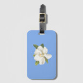 Blue Magnolia Blossom Gepäckanhänger (Vorderseite Vertikal)