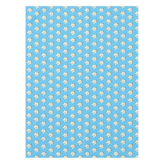 Blue Magnolia Blossom Tischdecke (Vorderseite)