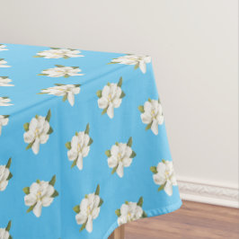 Blue Magnolia Blossom Tischdecke