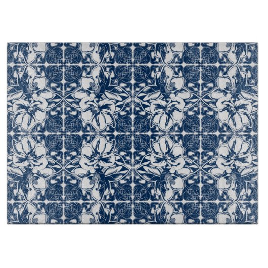 Blue Magnolia Cutting Board Schneidebrett (Vorderseite)