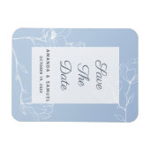Blue Magnolia Magnet (Horizontal)