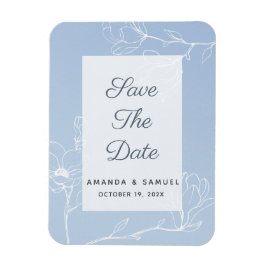 Blue Magnolia Magnet