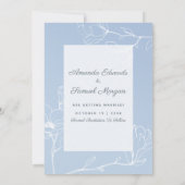 Blue Magnolia Save The Date (Rückseite)