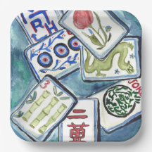 Blue Mahjong Tiles