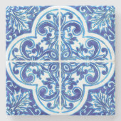 Blue Maiolica Tile Untersetzer | Italienische Kera (Vorderseite)